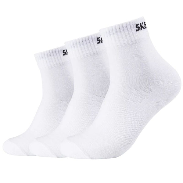 Skechers 3PPK Unisex Mesh Ventilation Quarter Socks SK42017-1000 White 35-38 General