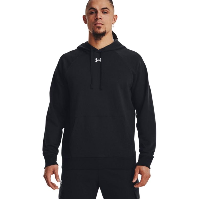 Under Armour Men’s Rival Fleece Hoodie, 1379757 001, fekete férfi kapucnis pulóver 143586M