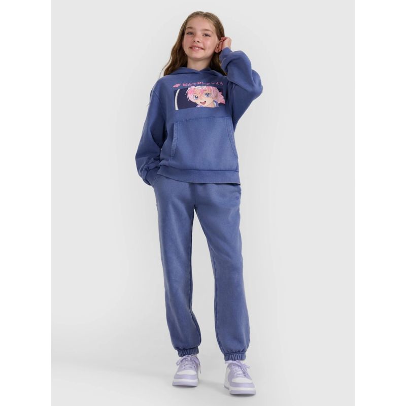Girls' jogger sweatpants 4F 4FJRAW25TTROF1473-33S melegítőnadrág