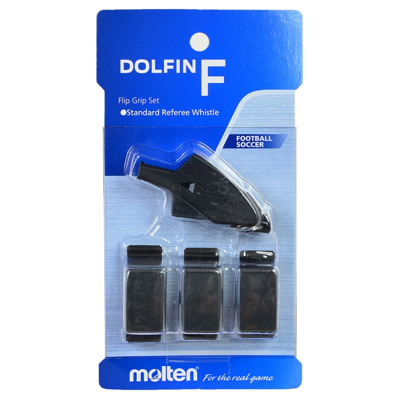 Molten Delfin F whistle with handle KS fekete whistles