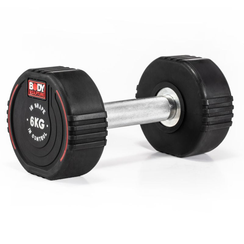 Body Sculpture TPU dumbbell BW 133 6 KG fekete edzőfelszerelés BW1336KG