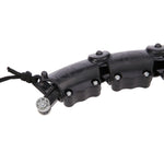 HMS Hula Hop Set HHW11 BLACK with studs and weight + BR163 BLACK PLUS SIZE belt fekete kiegészítő 17-44-634