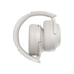 head QCY H3S Wireless On-Ear Headphones with LDAC and ANC Noise Cancellation - White biały headsets