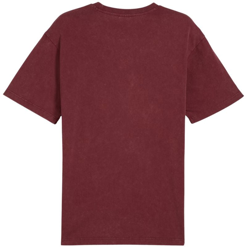 Puma Ess Elevated Relaxed Wash Tee Burgundy 688048 96 Ruházat