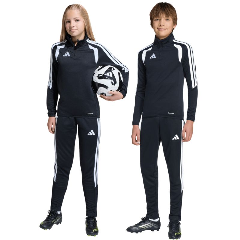 adidas Tiro 26 League Training Slim Kids Black and White JY7117 104cm nadrág