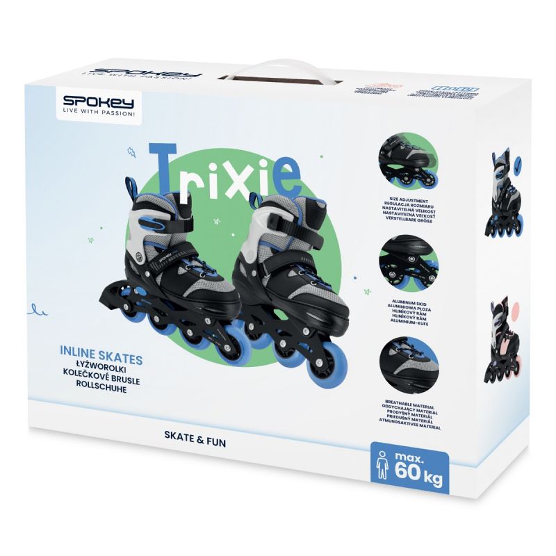 Spokey Trixie Jr SPK-944632 39-42 BK/BL inline skates Cipő