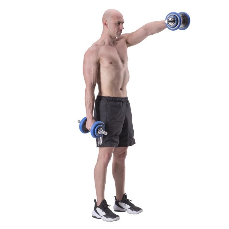 HMS SGG30 BAR 2-in-1 weight set (barbell and dumbbells) 30 kg póló 17-59-133