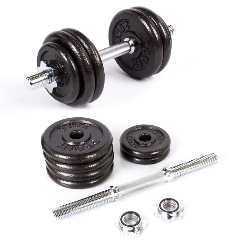 PROfit cast iron dumbbells 10kg DK 4126 Edzőfelszerelés