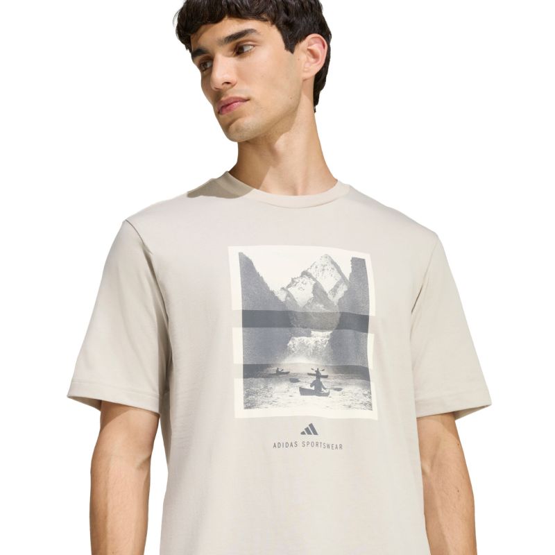 Adidas Men's Outdoor Kayaking Graphic T-shirt bézs póló