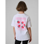 Girls' loose T-shirt with print 4F 4FJRSS26TTSHF3825-10S 158/164 póló