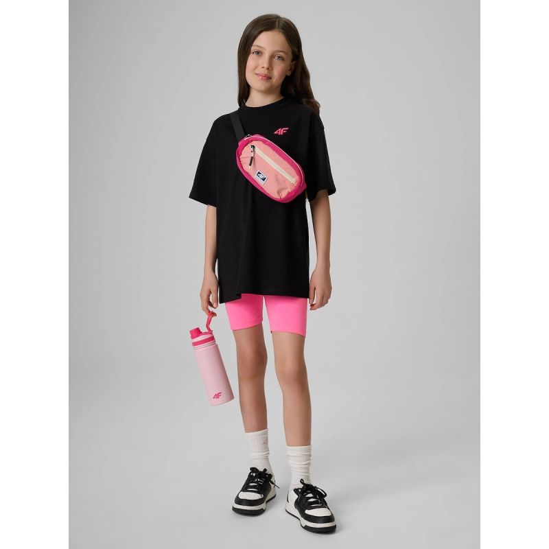 4F Girls' loose plain T-shirt 158/164 ruházat 4FJRSS26TTSHF3984-20S
