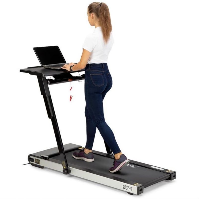 HMS MULTI Electric Treadmill with Desk 1-12 km/h, fekete edzőfelszerelés 17-19-127