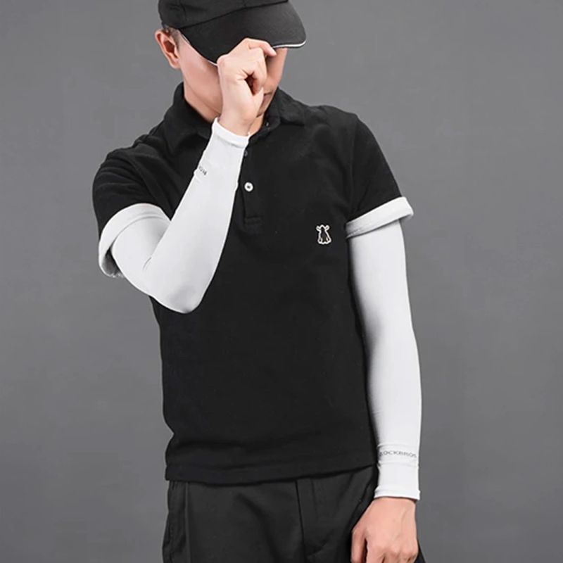 Rockbros cycling sleeves - white (2 pcs.)