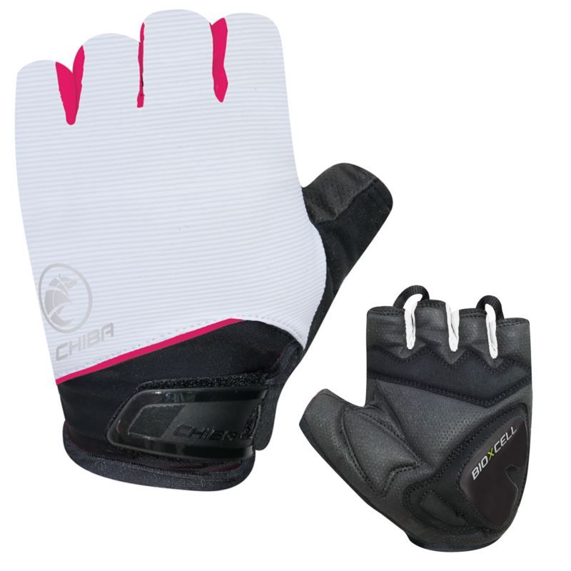 CHIBA BIOXCELL LADY gloves, white, fehér kerékpáros kesztyű SI3069122W-1