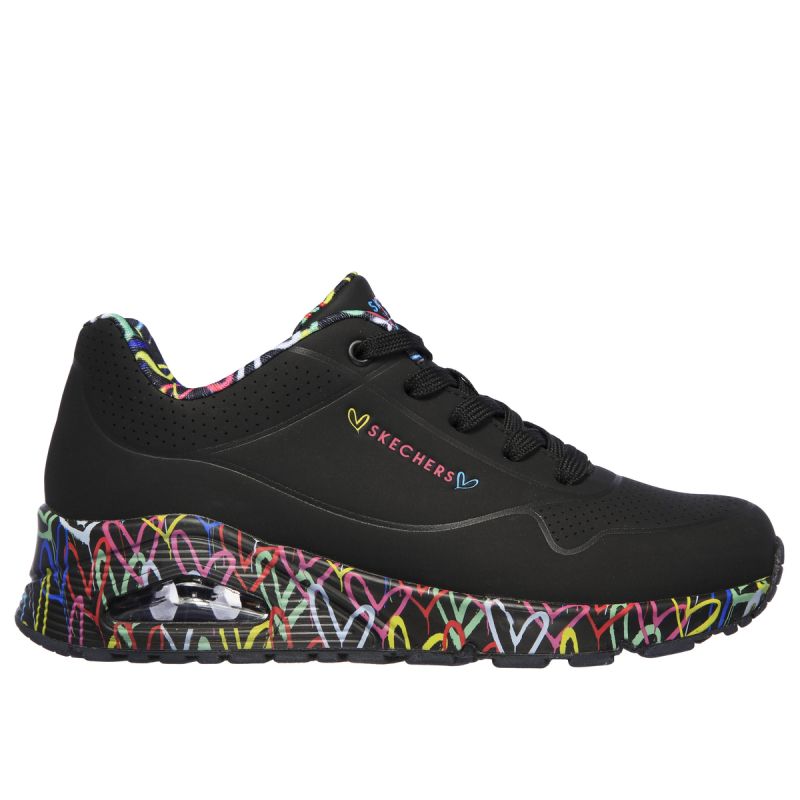 Skechers women's UNO LOVING LOVE 155506 BBK cipő