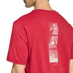 adidas Outdoor Mountain Biking Graphic Men's T-Shirt Red KB2538 piros póló