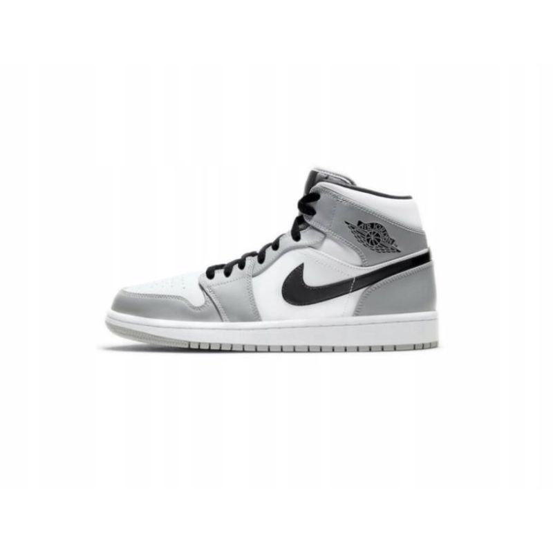 AIR Jordan Men's 1 Mid Light Smoke - szürke cipő