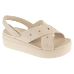 Crocs Brooklyn 4U Cross Strap Sandal W Beige 36/37 női papucs 212254-2MC