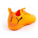 Puma Future 8 Play TT children's turf sports shoes, narancssárga cipő