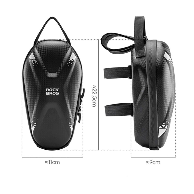 Rockbros 3011006301 for the handlebar of a bicycle or scooter 1.3 l - black fekete táska