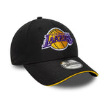 New Era 9FORTY NBA LA Los Angeles Lakers Microfibre Black Cap - uniwersalny baseball sapka