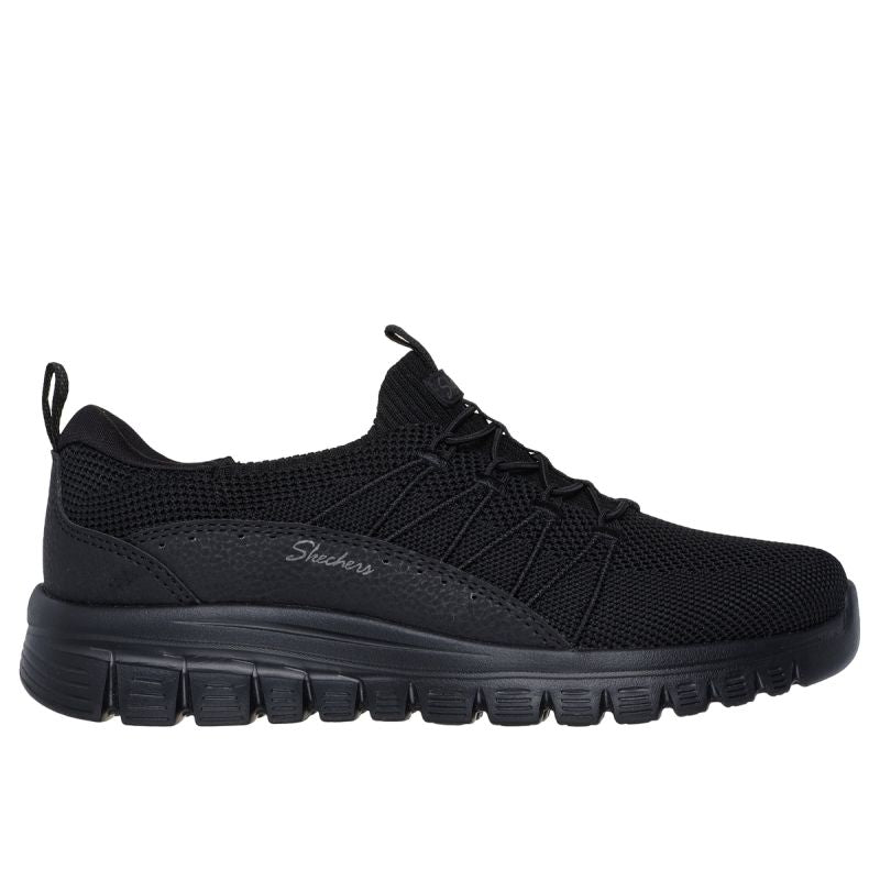 Skechers women's sneakers GACEFUL PICTURE PERFECT 100702 BBK fekete utcai cipő
