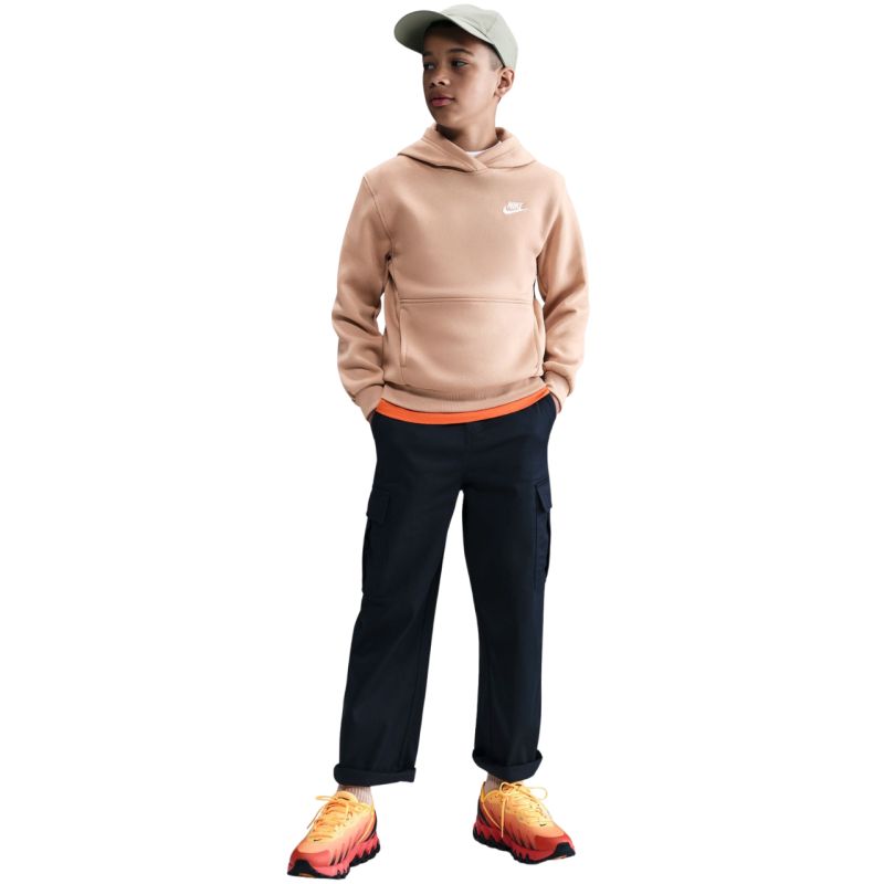 Nike Sportswear Club Fleece Beige Kids' Sweatshirt FD3000 bézs pulóver