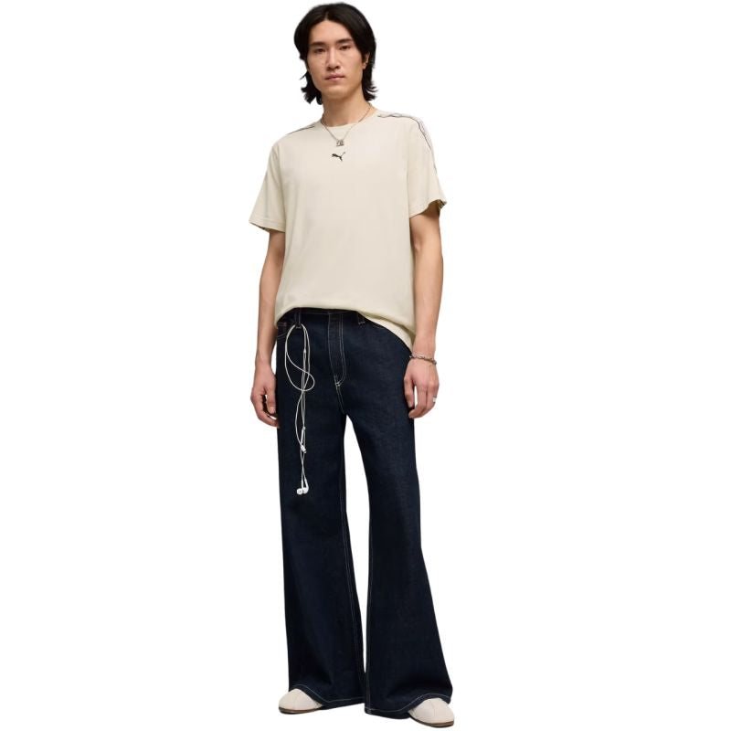 Men's Puma Tape Tee T-shirt beige 691693 bézs póló