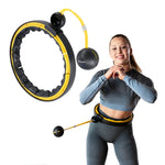 HMS Hhm21 Hula Hop Black/ With Magnets, Tpe Protection And Weight + Counter sárga edzéssegítő 17-44-598