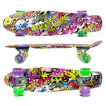 Enero Plastic Skateboard 22 Inches Graffiti Led skateboards