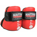 MASTERS FIGHT EQUIPMENT OSPU-1W KIDS Foot Protectors (WAKO APPROVED) (PRICE CHANGE) fekete védőfelszerelés 030611-2XS