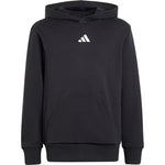 Adidas Essentials Hoodie for kids black fekete gyerek kapucnis pulóver JC9772
