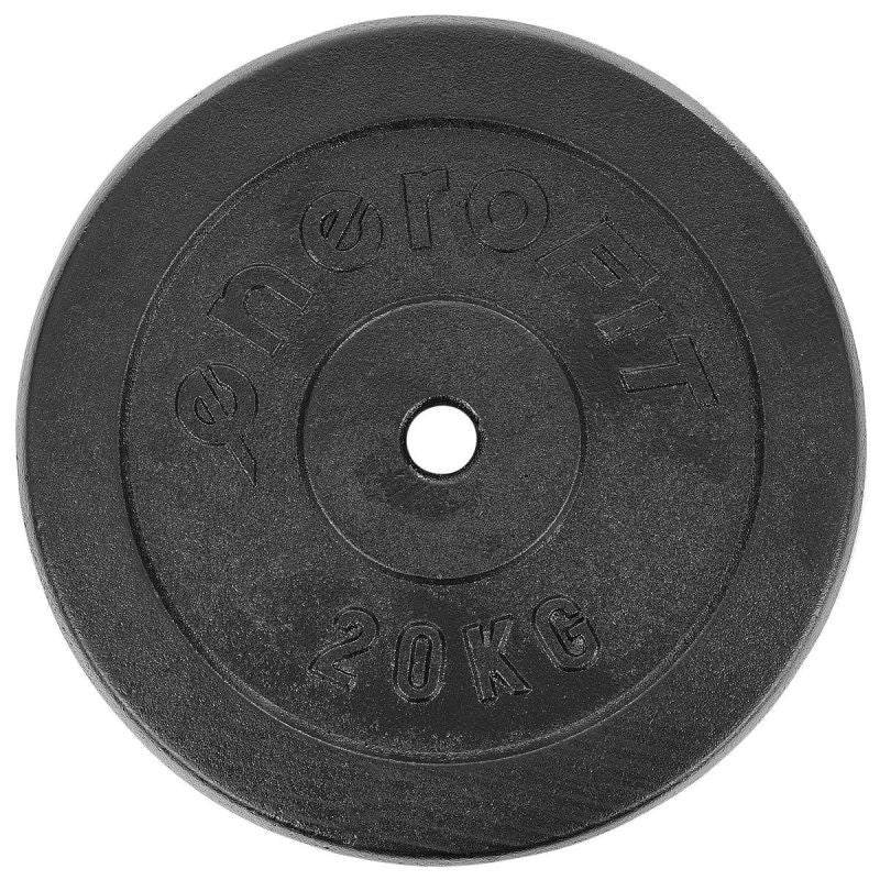 Enero Black Cast Iron Load 20 Kg Fit ø26.5 fekete weight, strength training equipment, training equipment