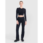 Women's seamless training pants with flared legs 4F 4FRSS25TFTRF1031-20S xs/s leggings