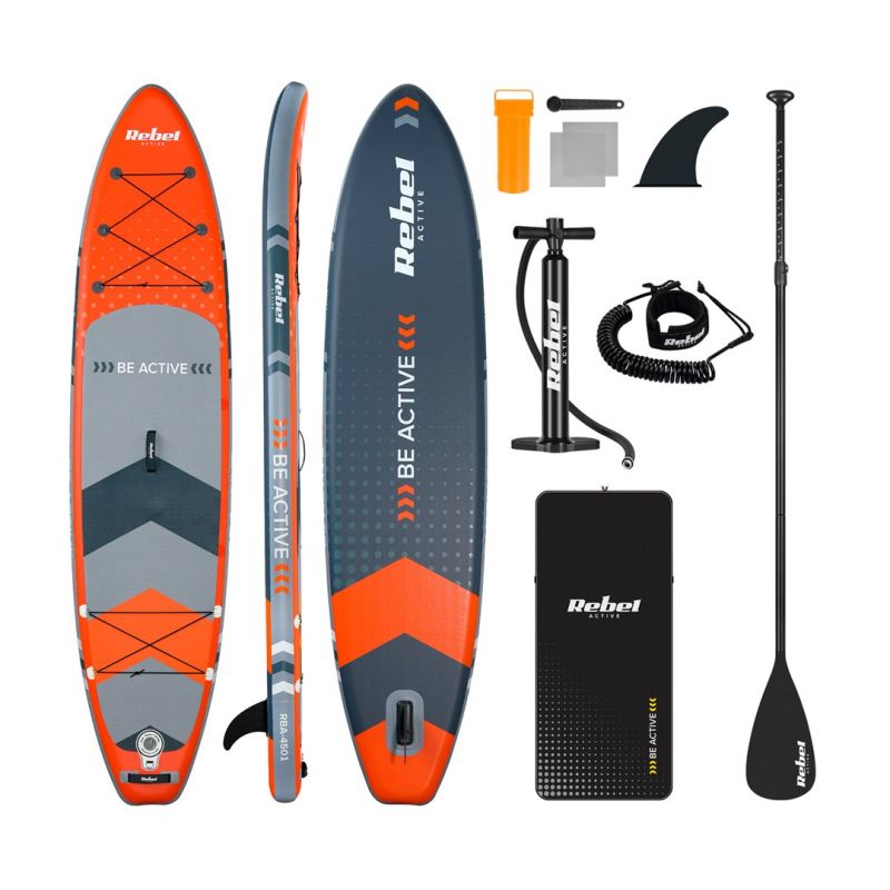 Rebel ACTIVE Inflatable Board 350 x 81 x 15 cm, orange narancssárga sup RBA-4500-OR