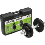 Enero Cast Iron Dumbbell 10 Kg Fit Case fekete dumbbell, strength training equipment, training equipment