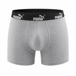 Puma Men's Boxershorts 6-Pack Black Green Boxer Briefs szürke fehérnemű 7012182544733