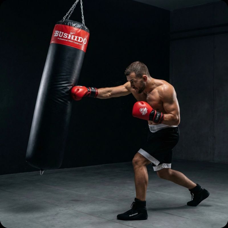 DBX Bushido Punching bag - 130 Red - 130 cm / 30 kg piros punching bags