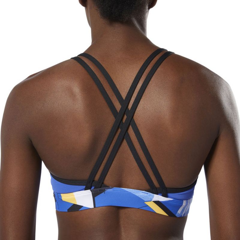 Reebok Hero Strappy Padded Bra VortaStripe W DU4097 Sportmelltartó