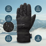 Meteor Nevis S winter gloves black uniw kesztyű