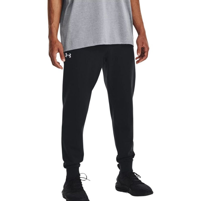 Under Armour Men’s Rival Fleece Joggers, Black, 1379774 001, fekete férfi nadrág 143582M