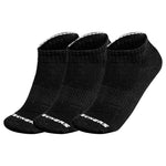 Skechers 3pk Unisex Terry Qtr Crew Black
