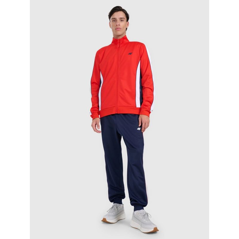 Men's zip-up sweatshirt without hood 4F 4FRAW25TSWSM2459-62S pulóver