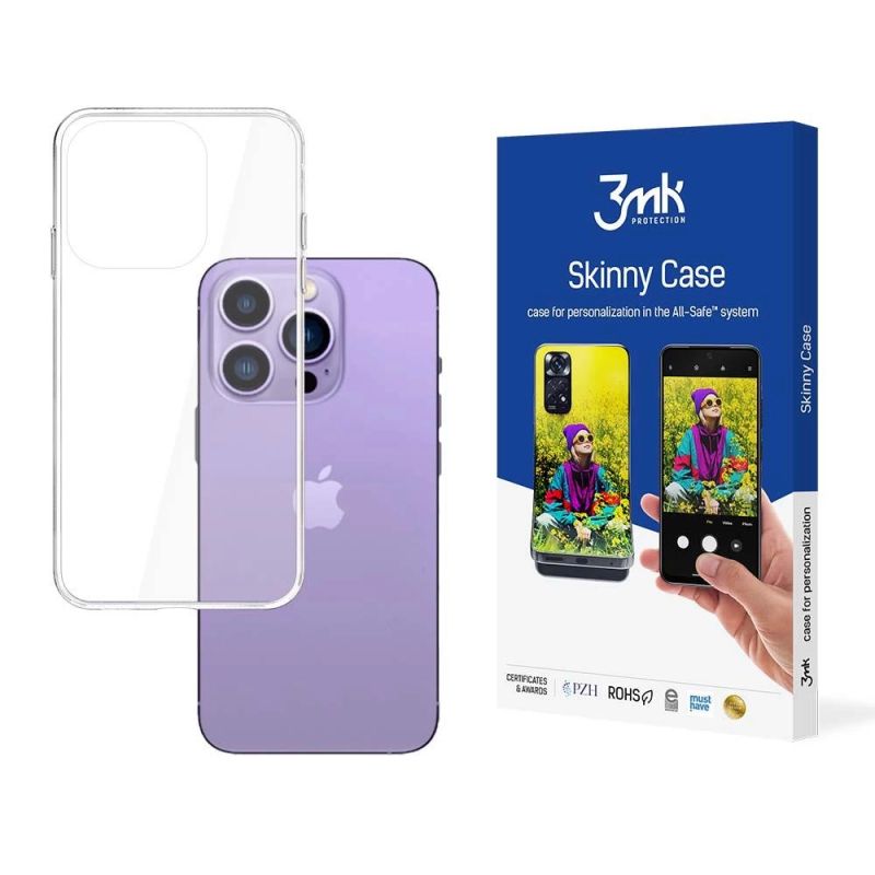 silicone case from the 3mk Skinny Case series - transparent iphone 14 pro max zokni