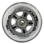Nils Extreme PU 84x24 82A TRANSPARENT (4 pcs) + ABEC-7 CHROME (8 pcs) SET görkorcsolya 16-32-018