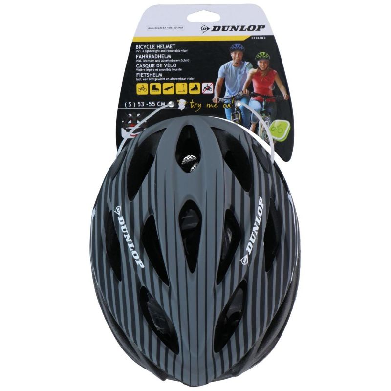 Dunlop Rs Gray Adjustable Cycling Helmet szürke sisak GSP-240008