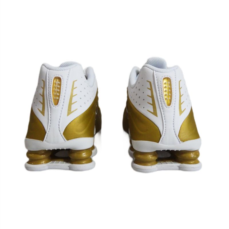 Nike Shox R4 Metallic Gold White (GS) Sports - CW2626-700 arany utcai cipő