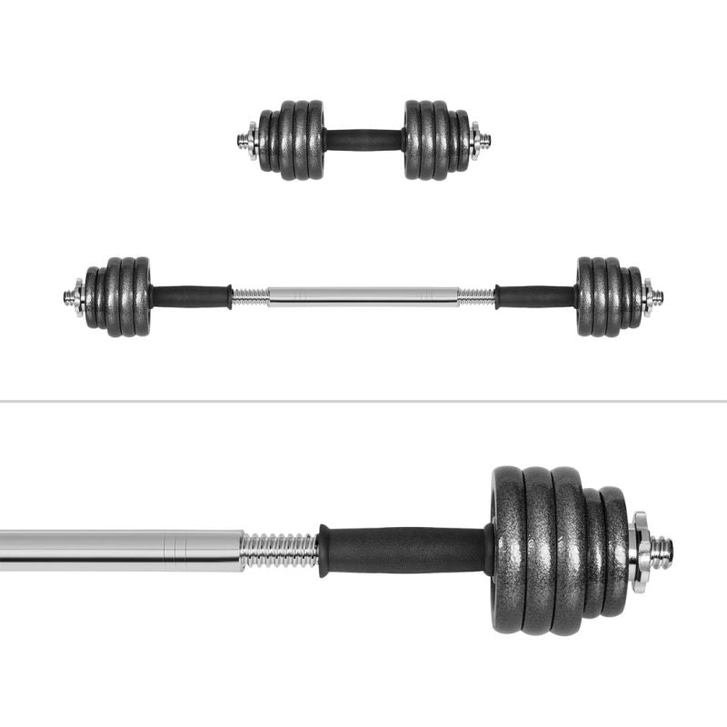 Rebel Active Adjustable Dumbbells In Case With Bar, 15 Kg Set edzőfelszerelés RBA-2327-15
