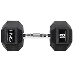 HMS HEX PRO dumbbell 18 kg szürke póló 17-66-118