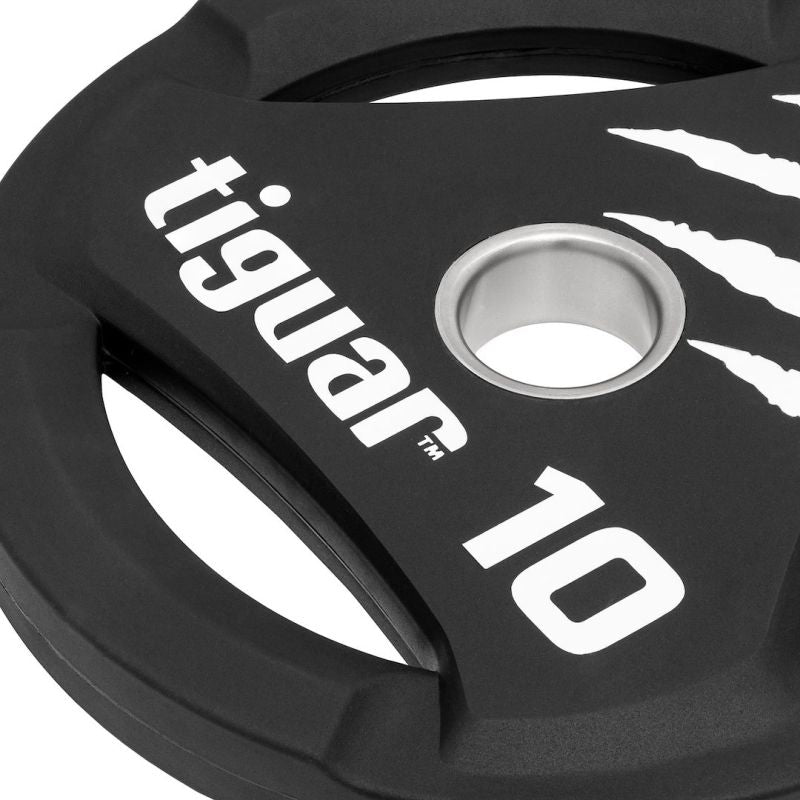 Tiguar PU Olympic plate 10 kg fekete kiegészítő TI-WTPU01000